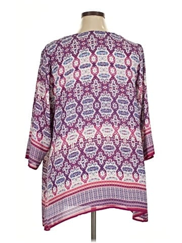 Rose + Olive 3/4 Sleeve Blouse (view 2)