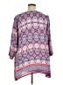 Rose + Olive 100% Polyester Purple 3/4 Sleeve Blouse Size 1X - photo 2
