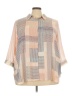 Rose + Olive 100% Polyester Color Block Pink 3/4 Sleeve Blouse Size 3X - photo 1