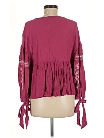 American Eagle Outfitters Long Sleeve Blouse (view 2)