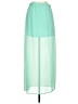 Express Color Block Green Casual Skirt Size XS - photo 1