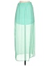 Express Color Block Green Casual Skirt Size XS - photo 2