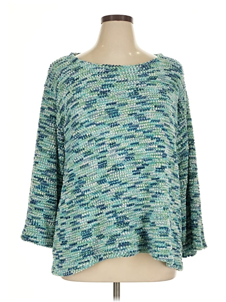 Pre-owned Ruby Rd. Pullover Sweater In Teal