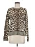 H&M 100% Cashmere Animal Print Brown Cashmere Pullover Sweater Size M - photo 1
