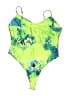 Boohoo Tropical Green One Piece Swimsuit Size 12 - photo 2
