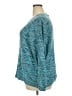 Croft & Barrow 100% Cotton Tweed Teal Pullover Sweater Size 2X - photo 5
