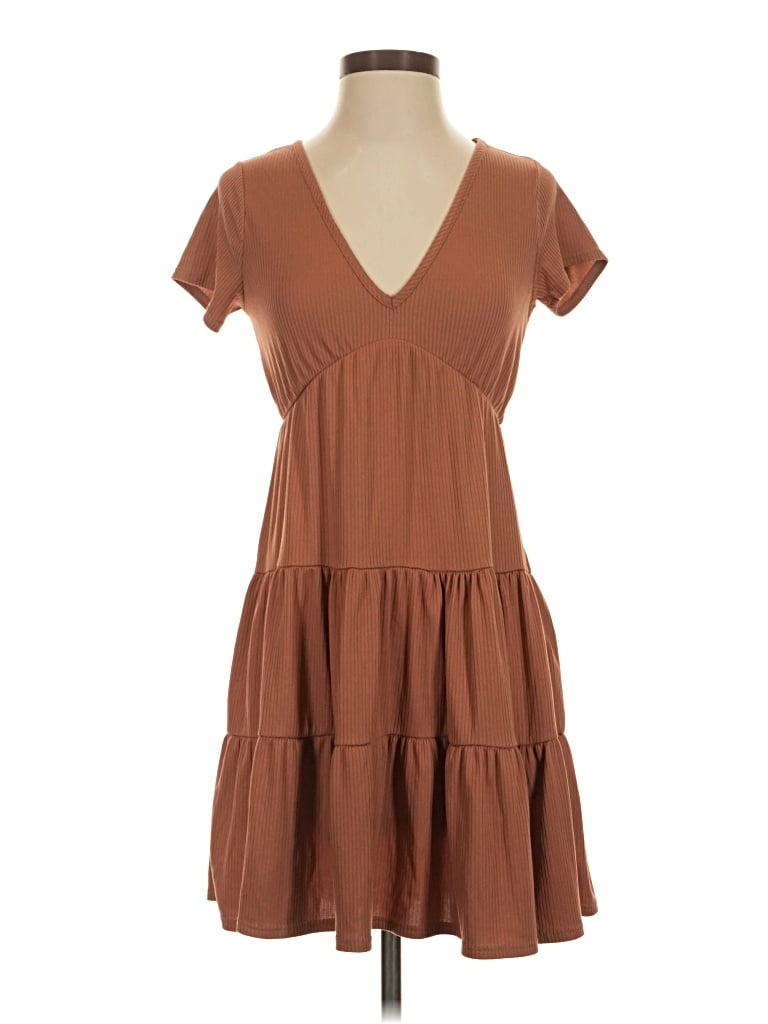 Pre-owned Olivia Rae Casual Dress In Brown