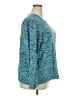 Croft & Barrow 100% Cotton Tweed Teal Pullover Sweater Size 2X - photo 4