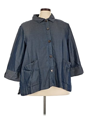 Coldwater Creek 3/4 Sleeve Button-Down Shirt (view 1)