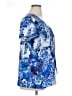 Roz & Ali Blue Short Sleeve Blouse Size 1X - photo 4