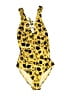 Ulla Johnson Print Yellow One Piece Swimsuit Size S - photo 1