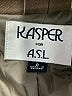 Kasper A.S.L. 100% Nylon Plaid Brown Blazer Size 8 - photo 6