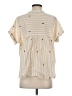 Madewell Stripes Yellow Short Sleeve Blouse Size S - photo 2