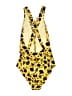 Ulla Johnson Print Yellow One Piece Swimsuit Size S - photo 2