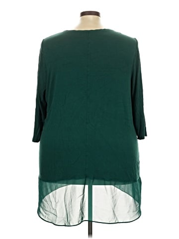 Lane Bryant 3/4 Sleeve T-Shirt (view 2)