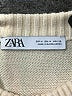 Zara Stripes Ivory Turtleneck Sweater Size M - photo 7