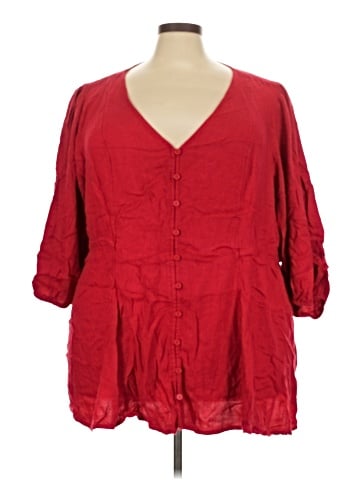 Torrid 3/4 Sleeve Blouse (view 1)