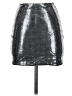 Unbranded Metallic Silver Faux Leather Skirt Size 24 waist (estimated) - photo 1