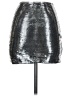 Unbranded Metallic Silver Faux Leather Skirt Size 24 waist (estimated) - photo 2