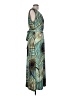 Kasper Print Teal Cocktail Dress Size L - photo 4