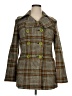 Topshop Plaid Brown Coat Size 14 - photo 1