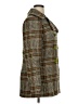Topshop Plaid Brown Coat Size 14 - photo 4