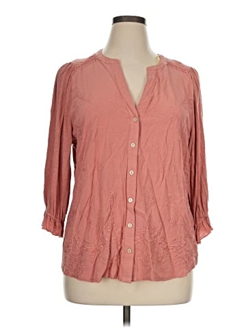 Democracy 3/4 Sleeve Blouse (view 1)