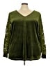 BLOOMCHIC Green Long Sleeve Blouse Size 26 - photo 1