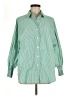 Assorted Brands Stripes Green 3/4 Sleeve Blouse Size M - photo 1