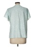 Unbranded 100% Polyester Teal Short Sleeve Blouse Size L - photo 2