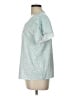 Unbranded 100% Polyester Teal Short Sleeve Blouse Size L - photo 5