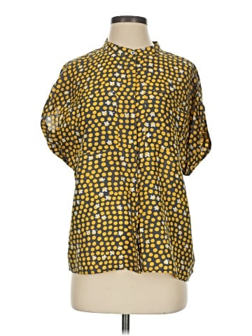 CAbi Short Sleeve Silk Top (view 1)