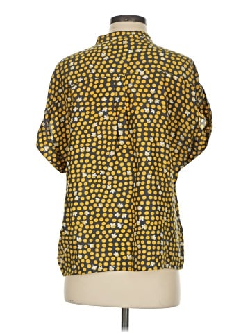 CAbi Short Sleeve Silk Top (view 2)