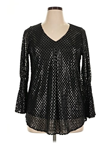 Alfani 3/4 Sleeve T-Shirt (view 1)