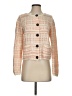 Knitted & Knotted Plaid Orange Cardigan Size S - photo 1