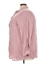 Avenue 100% Rayon Pink 3/4 Sleeve Button-Down Shirt Size 26 - 28 Plus - photo 5