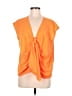 Cha Cha Vente 100% Polyester Orange Sleeveless Blouse Size M - photo 1