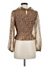 American Eagle Outfitters 100% Polyester Brown 3/4 Sleeve Blouse Size M - photo 2