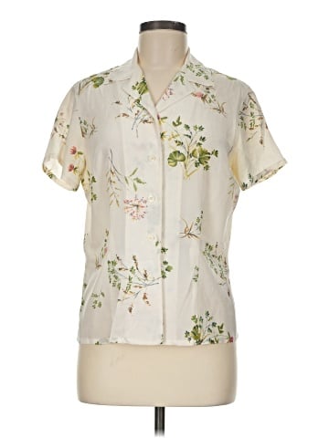 Evan Picone Short Sleeve Silk Top (view 1)