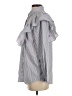 Just Female Stripes Silver Long Sleeve Blouse Size XS - photo 5