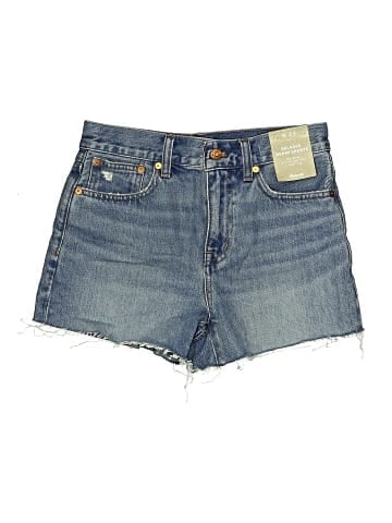 Madewell Relaxed Denim Shorts in Kelton Wash: Raw-Hem Edition (view 1)
