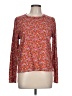 J.Crew Floral Red Long Sleeve T-Shirt Size L - photo 1