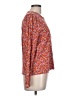 J.Crew Floral Red Long Sleeve T-Shirt Size L - photo 4