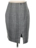 Express Plaid Gray Formal Skirt Size 4 - photo 2