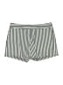 Express Stripes Green White Shorts Size 2 - photo 1