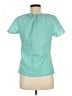 Boden Teal Short Sleeve Blouse Size 6 - photo 2