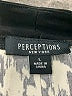Perceptions Graphic Black Casual Dress Size L - photo 4