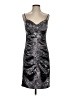 Boohoo Metallic Silver Cocktail Dress Size S - photo 1