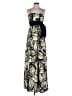 BCBG Paris 100% Polyester Print Yellow Casual Dress Size 10 - photo 1
