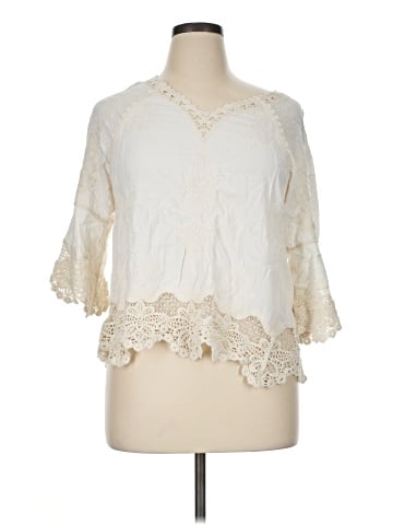 Democracy 3/4 Sleeve Blouse (view 1)